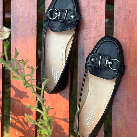 Coach Turn Lock Accented Genuine Leather Loafers SZ US 7B - Picture 11 of 14